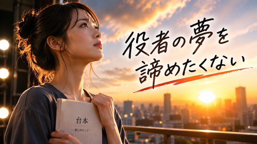 役者の夢を諦めたくない俳優 に なる ため に 今 できること